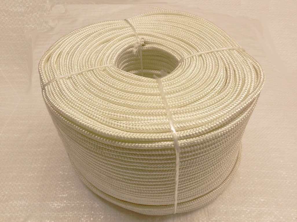 6MM White Braided Polyester Rope | SecureFix Direct