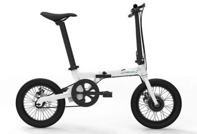 White Folding Electric Bike 36V 250W - Rechargeable Road eBike Bicycle Powerbike