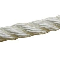 55M X 10MM 3 Strand White Nylon Rope | Securefix Direct