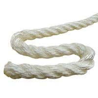 55M X 10MM 3 Strand White Nylon Rope | Securefix Direct