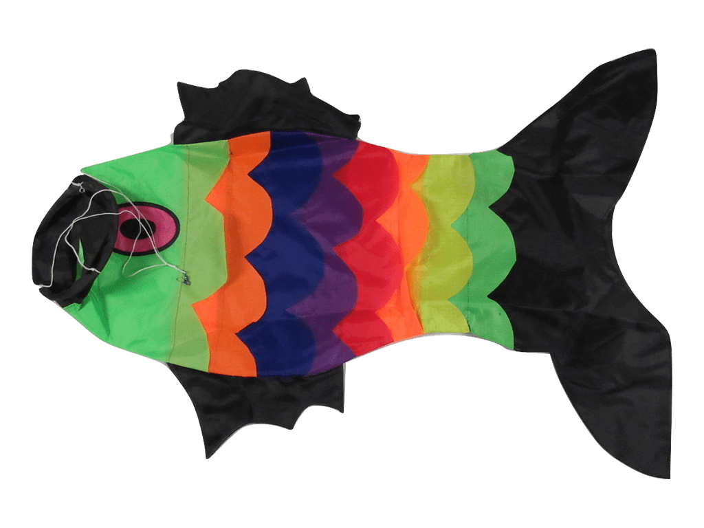 Premier Kites Sergeant Major Fish Windsock – 52-Inch Diva Spinner Design