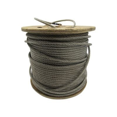 Wire Rope Cable Stainless Steel 5MM 7x19 (100M Reel 7 x 19 Rigging Marine)