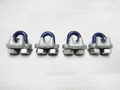 Wire Rope Clamp Grip Clips 3MM - 76MM (US Fed Spec Bulldog Cable Fixing U Bolt FF-C-450)