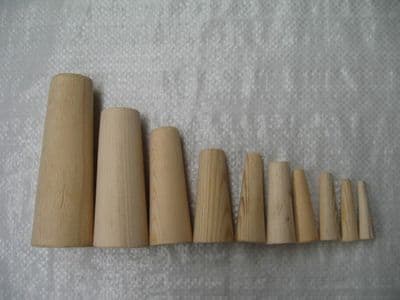 Wooden Bungs For Boat 10 Piece (Emergency Plug Up)