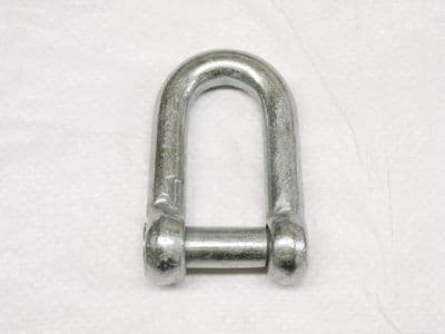 x1 16MM Galvanised Commercial Dee Shackle With Countersunk Pin - Chain Connect Caravan Tether Flush