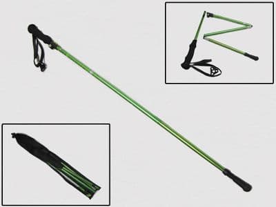 x1 Adjustable Folding Trekking Pole With Strap - Hiking Nordic Walking