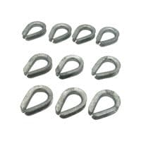 x10 5/8'' US Fed Wire Rope Thimbles - 16MM FF-T276B Type 3 Galvanised