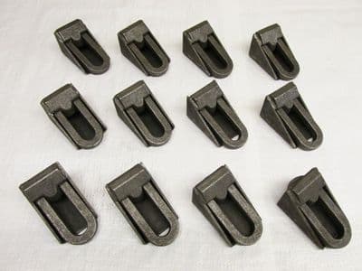 X12 3.1 Ton Heavy Duty Weld On Self Colour Lashing Rings - 3100KG Trailer Truck Lorry 115MM X 65MM