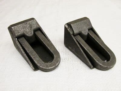 X2 3.1 Ton Heavy Duty Weld On Self Colour Lashing Rings - 3100KG Trailer Truck Lorry 115MM X 65MM