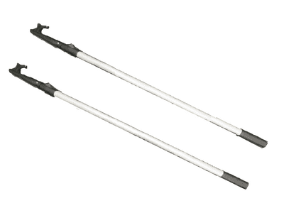 x2 Locking Telescopic Aluminium Boat Hooks  - 2.2M Yacht Sailing Boating Vessel 2.2 Metre