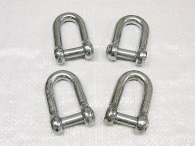 12MM Galvanised Commercial Dee Shackles With Countersunk Pin