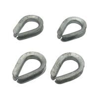 x4 3/4'' US Fed Wire Rope Thimbles - 20MM FF-T276B Type 3 Galvanised