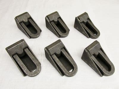 X6 3.1 Ton Heavy Duty Weld On Self Colour Lashing Rings - 3100KG Trailer Truck Lorry 115MM X 65MM