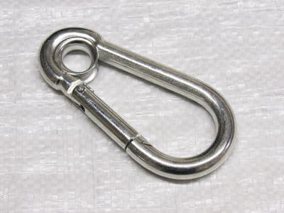 Zinc Plated Carbine Hooks With Eyelet
