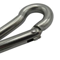 Zinc Plated Carbine Snap Hook 15MM X2 | SecureFix Direct