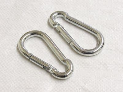 Zinc Plated Carbine Snap Hook 6MM X2 (Marine Gate Rope Karabina)