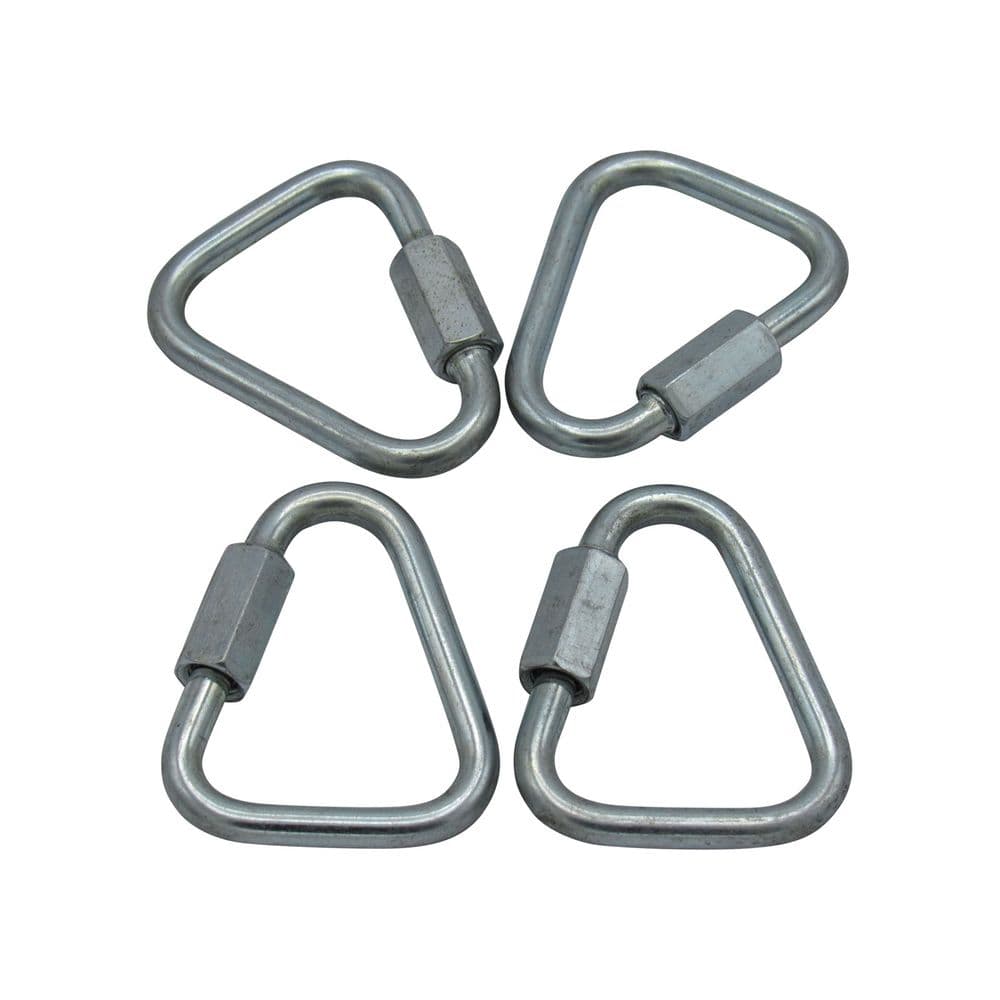 Zinc Plated Delta Shape Quick Links 12MM X4 Maillon Triangle Webbing ...