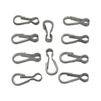 10X 30MM Zinc Plated Simplex Hooks | Securefix Direct