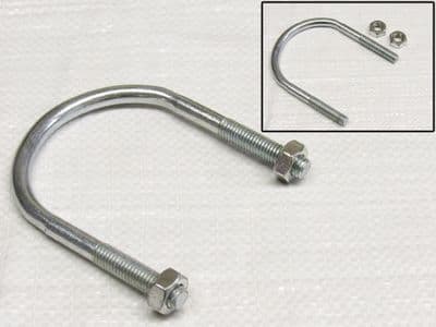 Zinc Plated 'U' Bolt With 2 Hex Nuts 16MM x 270MM - Clamp Pipe Tube Marine