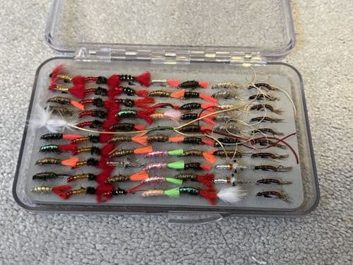 70 Mullet Flies In Box