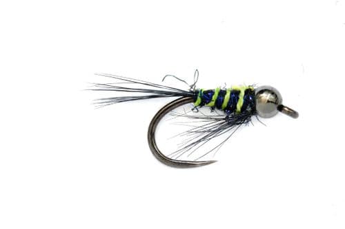 BL Croston's Tungsten Trigger DB UV Black Chartreuse