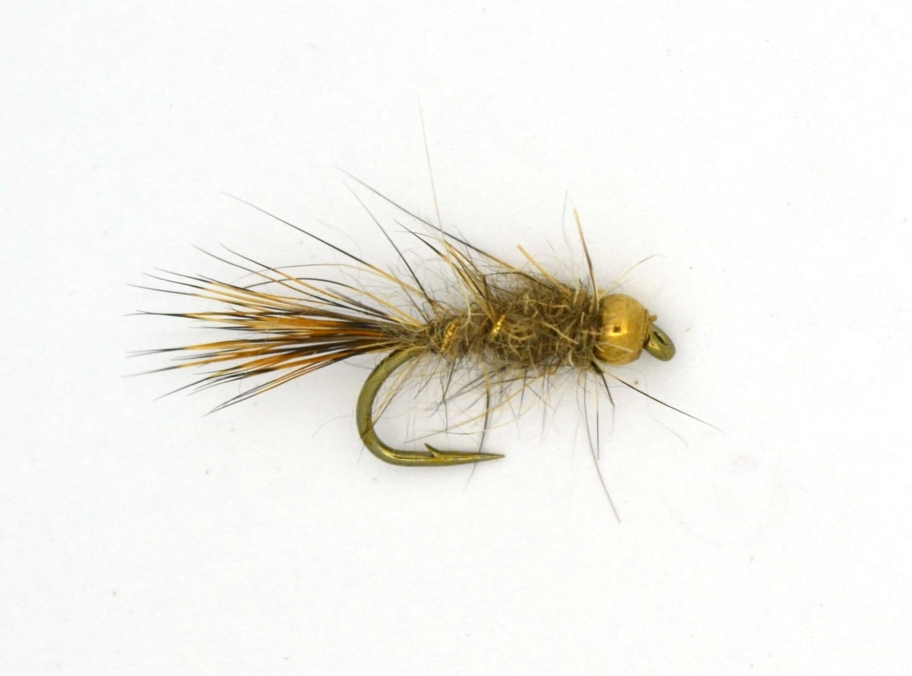 6 Ninfe Hares Ear Goldhead Flash Head – Scegli La Misura (Pesca A Mosca Per Trota E Temolo)