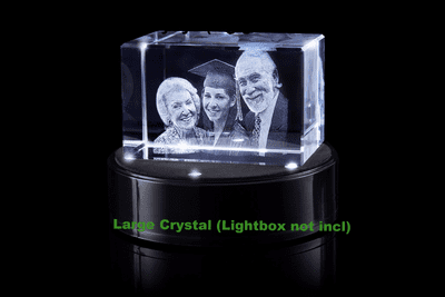 Gen-Large Glass (Photo) Paperweight.