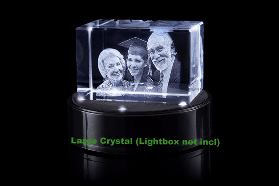 Gen-Large Glass (Photo) Paperweight.