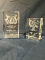 RVC Glass Paperweights