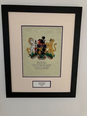 RVC Hand-embroidered Wall Plaque
