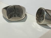 RVC Sterling Silver Signet Rings