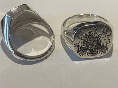 RVC Sterling Silver Signet Rings