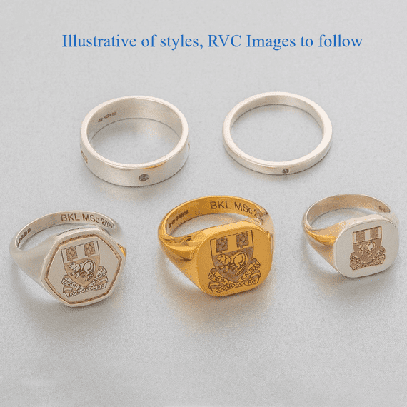 RVC Sterling Silver Signet Rings