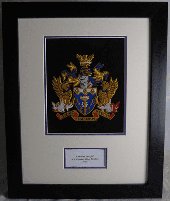 UEL Hand-Embroidered Commemorative Plaque