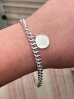 UNIS-Sterling Silver Charm Bracelet