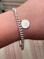 UNIS-Sterling Silver Charm Bracelet