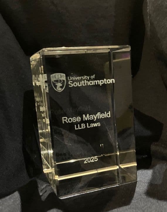 University of Southampton Engraved Paperweight
