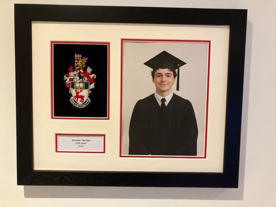 University of Southampton Hand Embroidered Picture Frame
