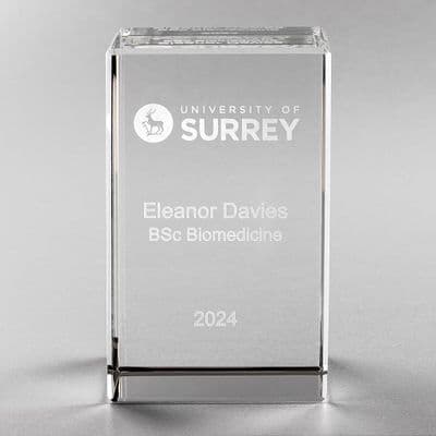 University of Surrey-Engraved Paperweight