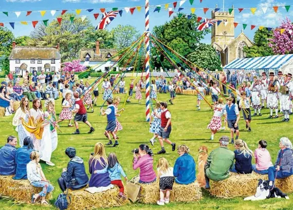 Around the Maypole. 1,000  piece Gibsons jigsaw.