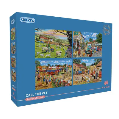 Call the Vet. 4 x 500 piece jigsaws by Gibsons. G5069