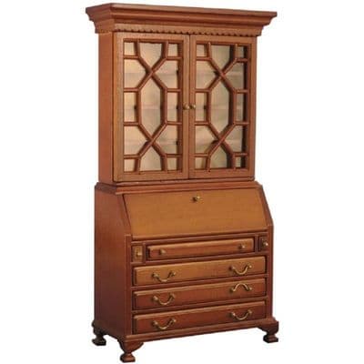 Dolls House Cabinet- Mahogany Top and Desk. DF77602
