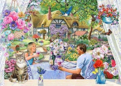 Enjoying the garden, 500 XL piece jigsaw, House of Puzzles