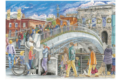 Ha'penny Bridge.  Gibsons 1,000 piece  jigsaw puzzle.