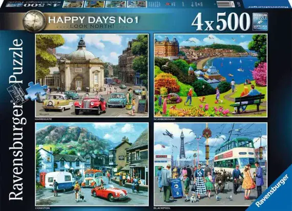 Happy Days, Look North. 4 x 500 piece jigsaws by Ravensburger