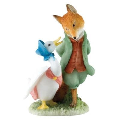 Jemima and Foxy, Beatrix Potter figurine. A27676.