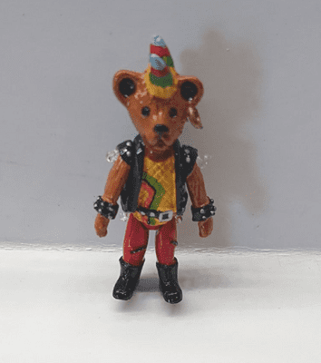 Minnie Maria Punk Bear. Jointed Pewter Miniature.