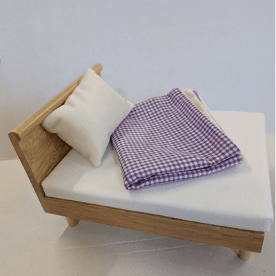 Modern Double Bed for the Dolls House. DHE