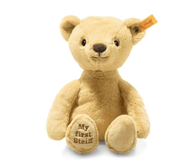 My first Steiff Teddy Bear, 26 cm, gold. EAN 242038