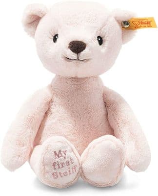 My first Steiff Teddy Bear, 26 cm, pink. EAN 242137.